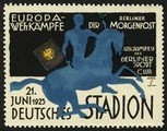 Berlin 1925 Europa Wettkampfe der Berliner Morgenpost Hohlwein