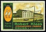 Klaas Stahlwaren Fabrik Oligs Fabrik Robert Klaas