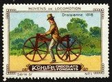 Kohler Serie IV No 01 Moyens de locomotion Draisienne 1818 Schoko