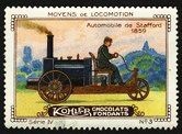 Kohler Serie IV No 03 Moyens de locomotion Automobile de Stafford 1859 Schoko