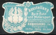 Konigsberg 1909 Reit Fahrsport Automobile WK 01 Auto