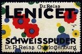 Lenicet Schweisspuder Dr R Reiss Charlottenburg