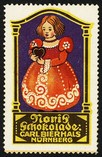Noris Schokolade Carl Bierhals Nurnberg (Madchen mit Herz)