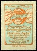 Seybold Stenographie Schreibmaschinen Schule blau