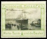 Turm Petroleum Heizofen WK 07 Imperator Hafen verlassend Schiff