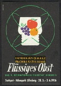 Stuttgart 1956 Internationale Fachausstellung Flussiges Obst Neudam